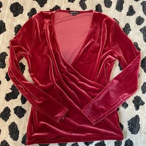 3/$15 | Red Velvet Wrap Top | J. Crew Mercantile